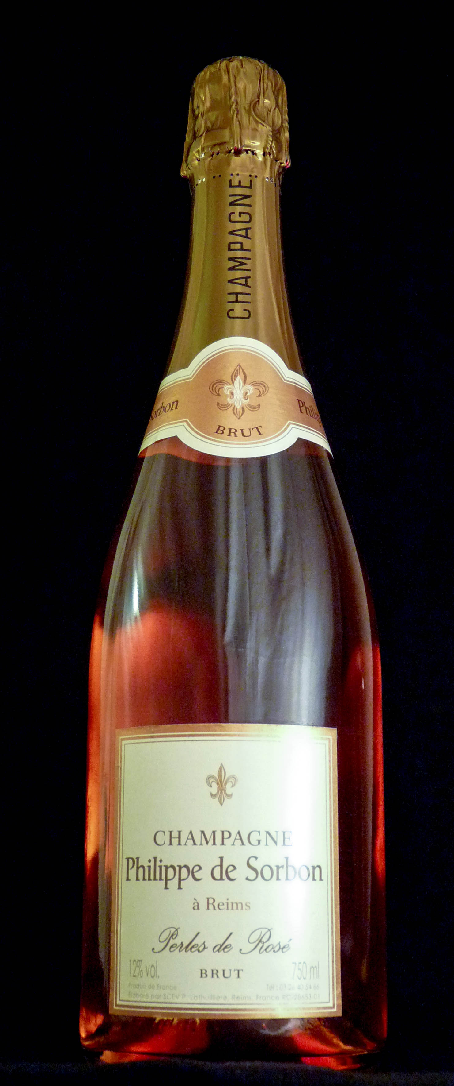 picture of the champagne bottle