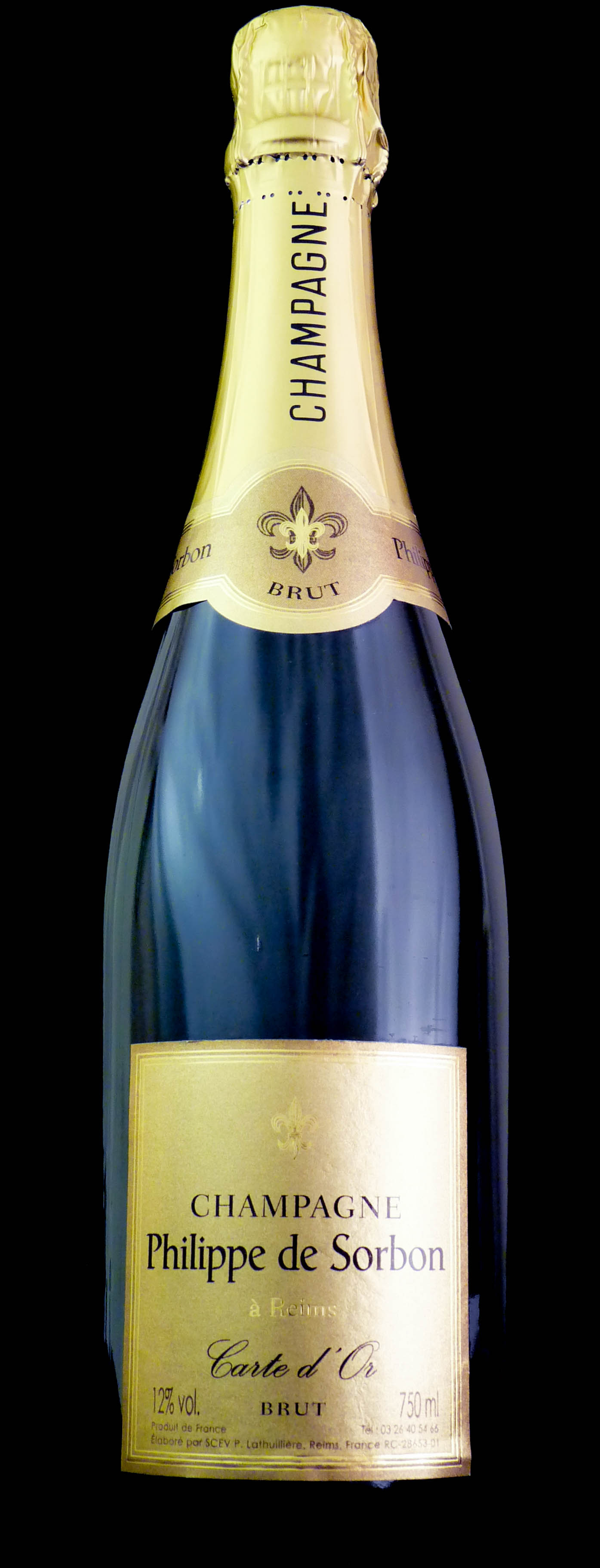 picture of the champagne bottle